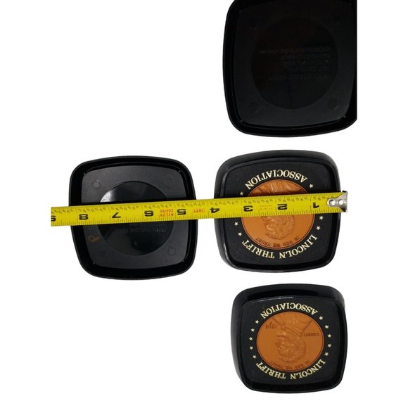 Vintage Banking Plastic Rare Coin Coasters Lincoln Thrift Association - Picture 8 of 8